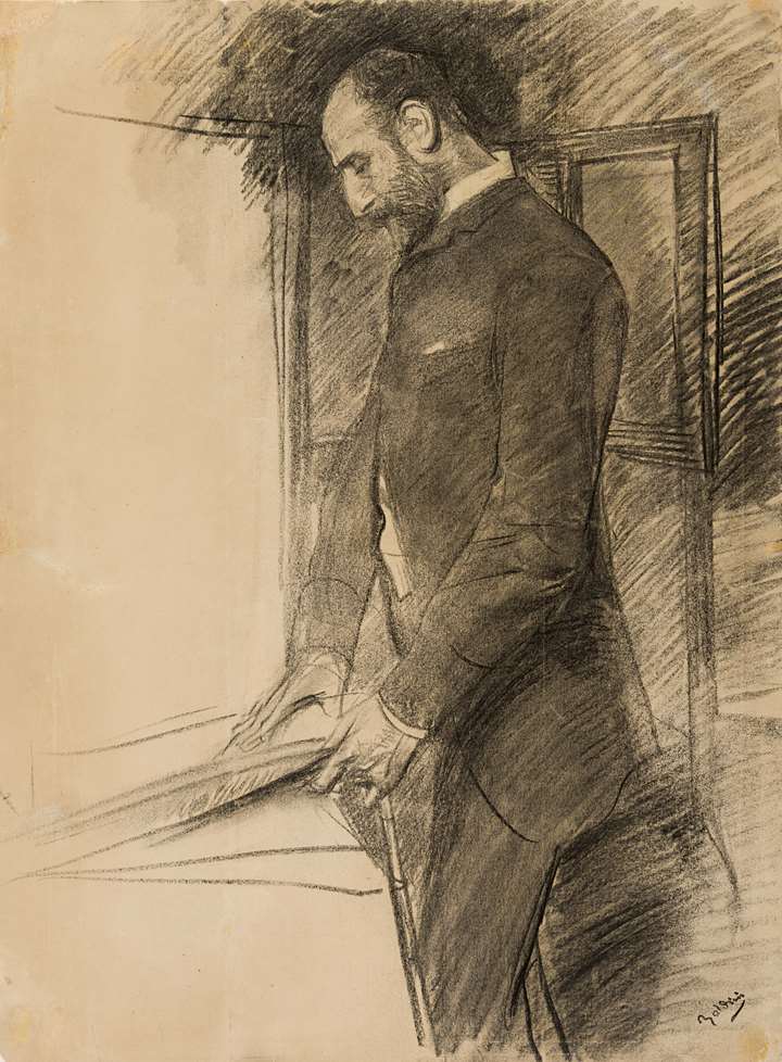A Man Standing in the Artist’s Studio